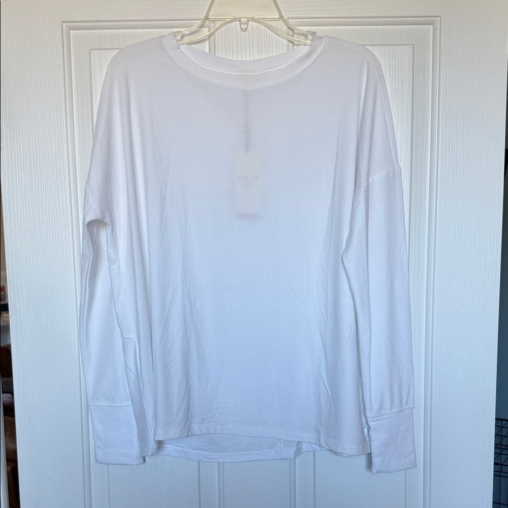 White CALIA Oversized Lustralux Shirt